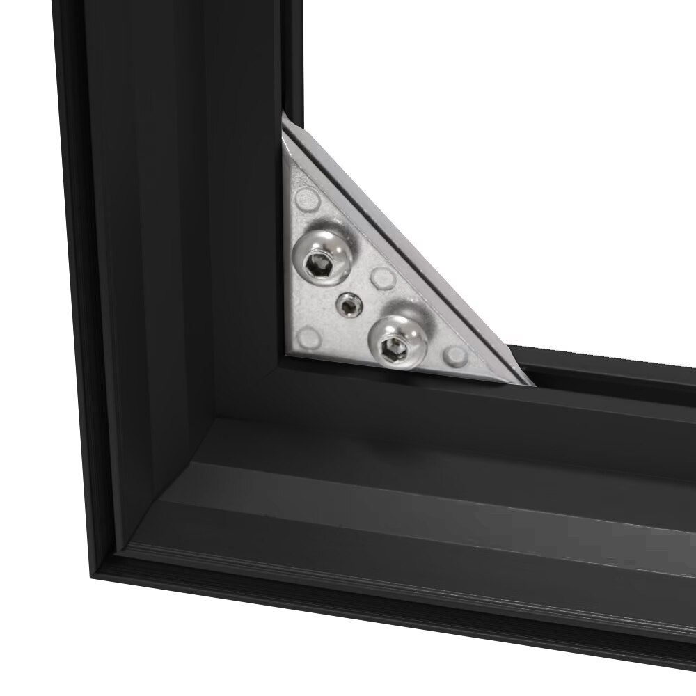 VAIL 80S Black Edgelit Backlit Fabric Frame Display — Hardware Only